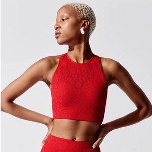 NWT Adam Selman Leopard Bra Crop Top